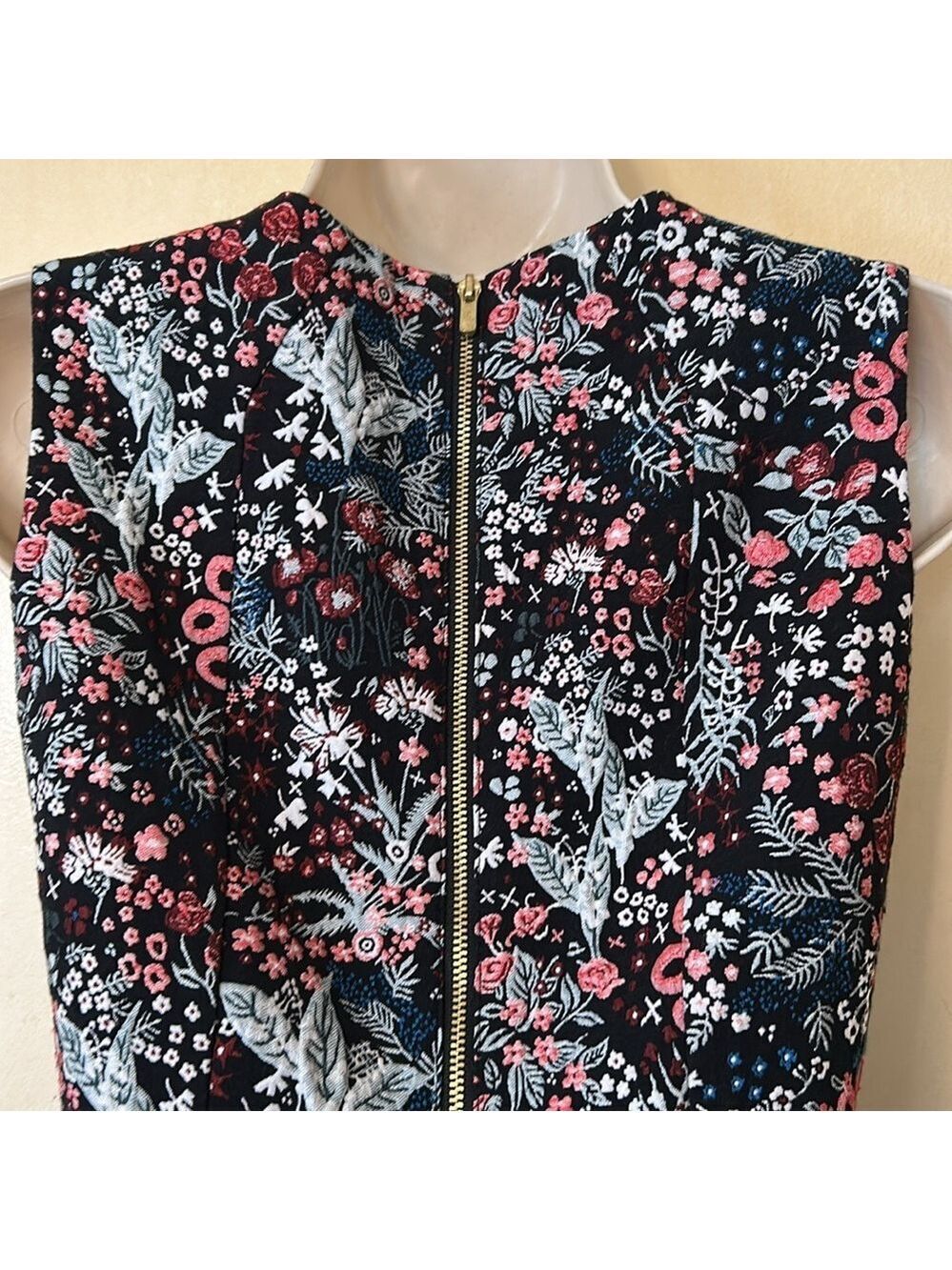 H&M floral tapestry sheath dress size 2 - Picture 6 of 11
